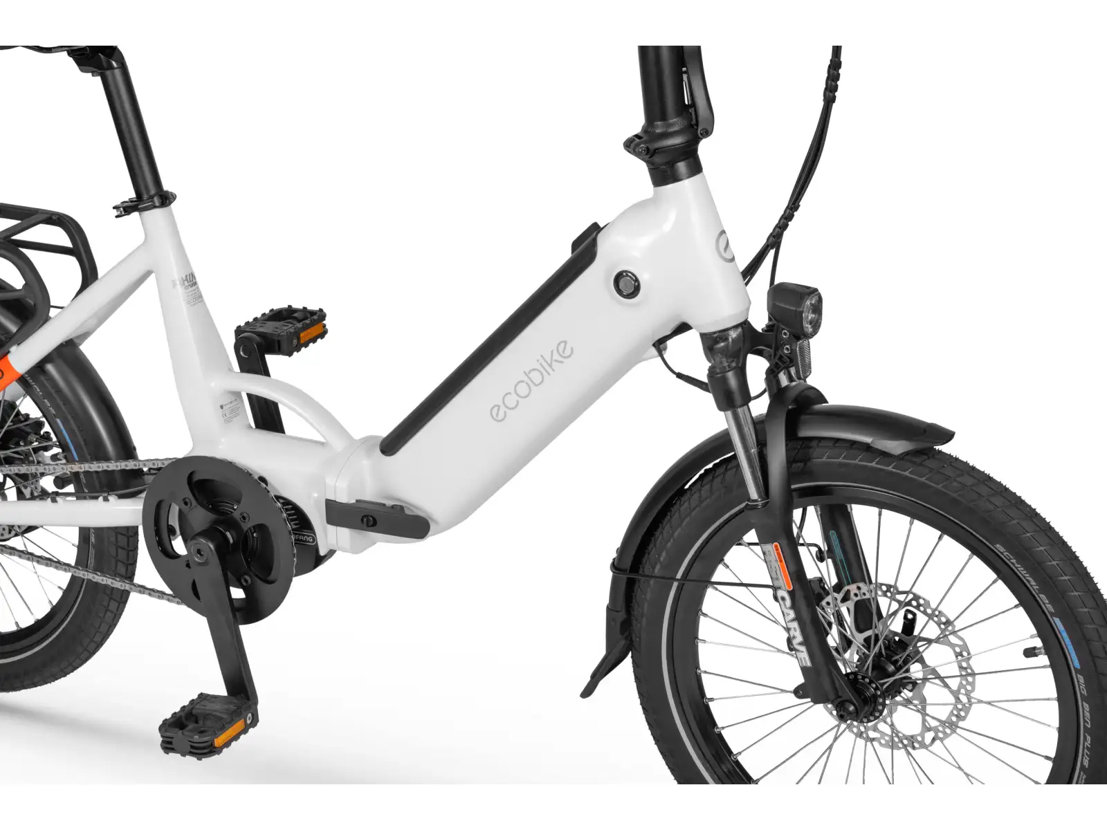 Ecobike Rhino Cruise 630 Wh Arctic White folding electric bike