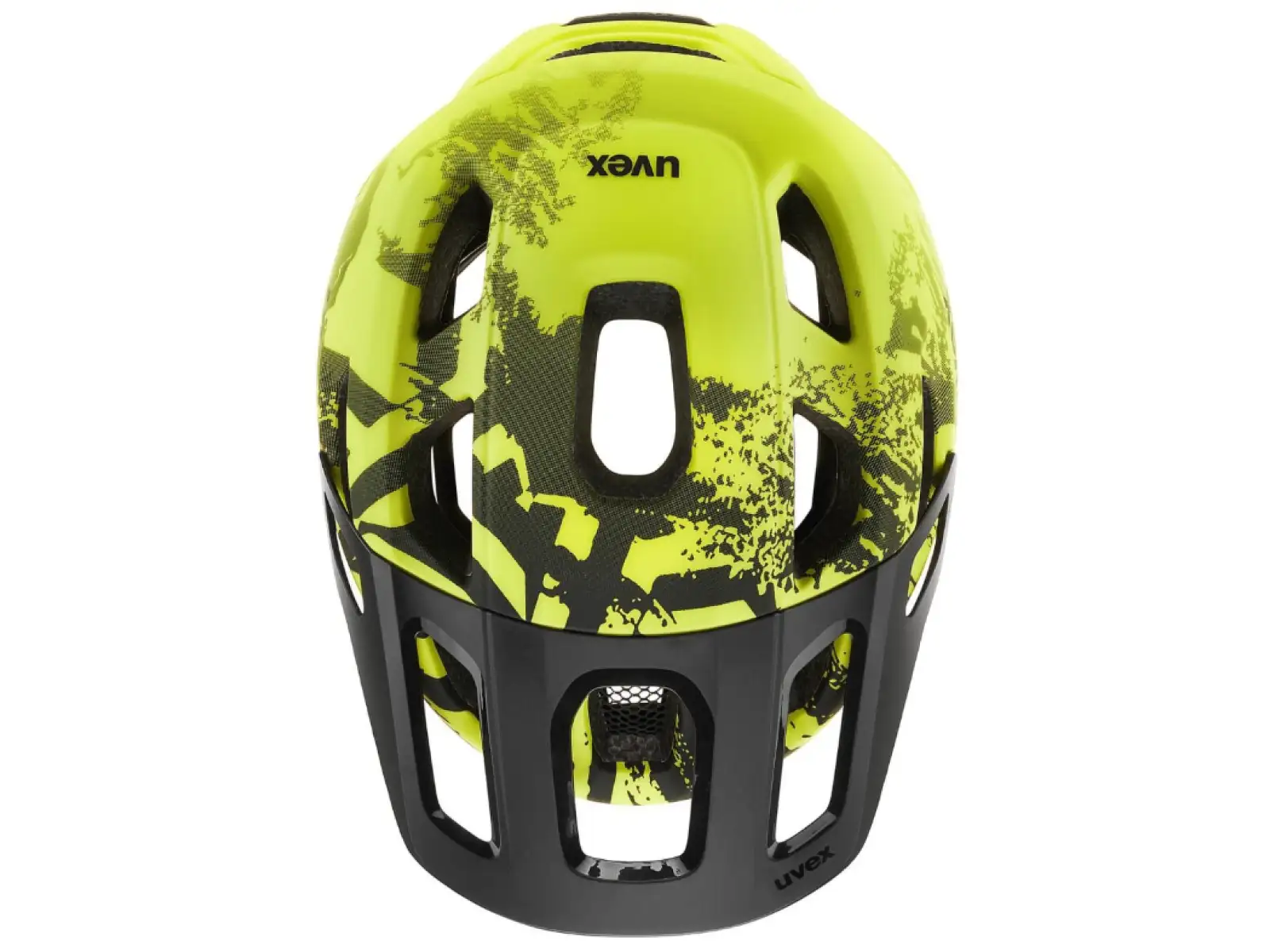 Uvex React Jr. MIPS MTB kids helmet Lime/Black Matt