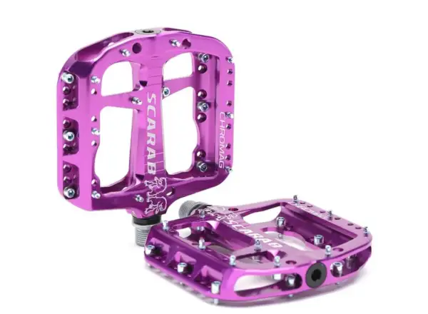 Chromag Scarab platform pedals purple