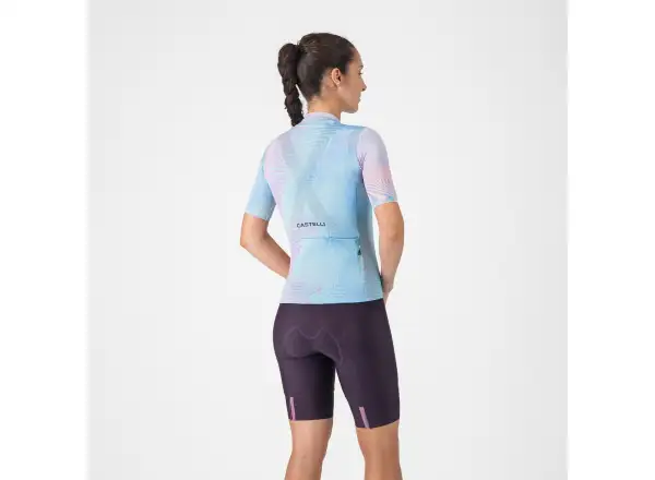 Castelli Prima 2 DT women's shorts with pad and bib Dark Night Shade/Deep Purple