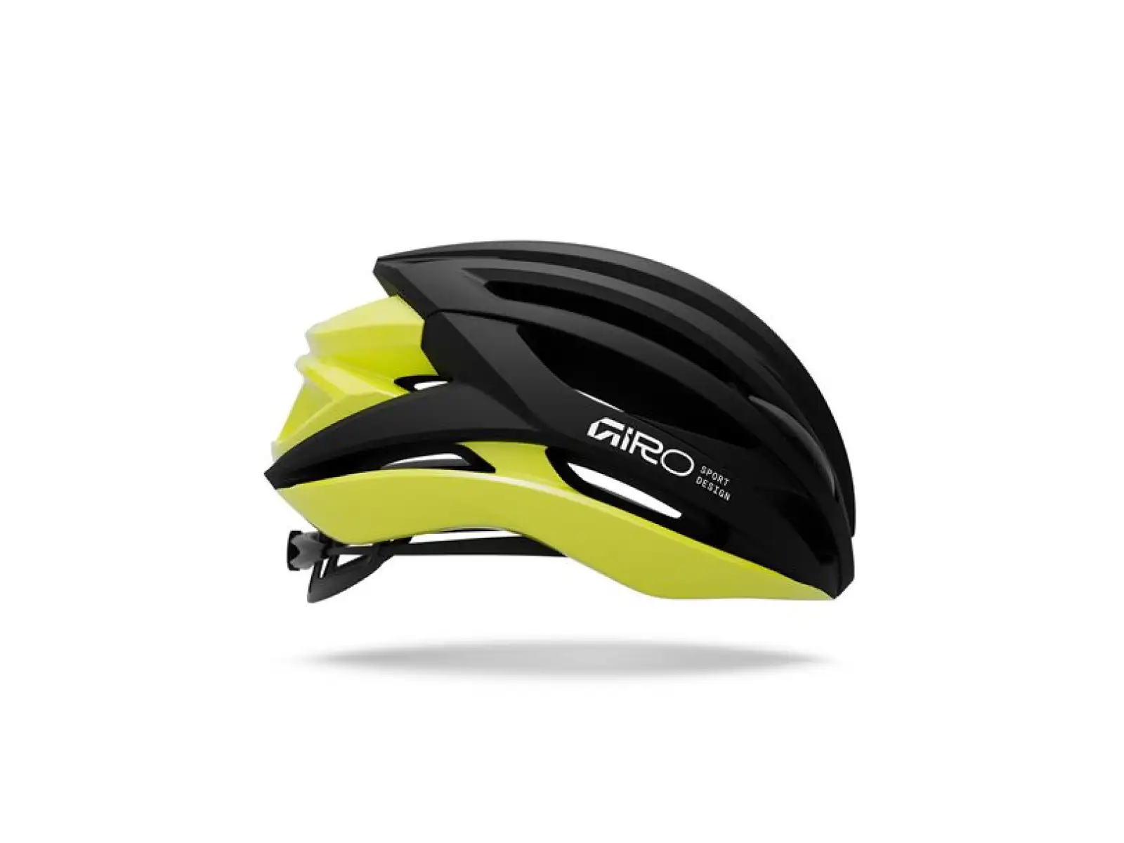 Giro Syntax MIPS road helmet Mat Black/Gloss Hi Viz Yellow