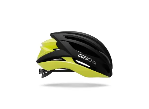 Giro Syntax MIPS road helmet Mat Black/Gloss Hi Viz Yellow