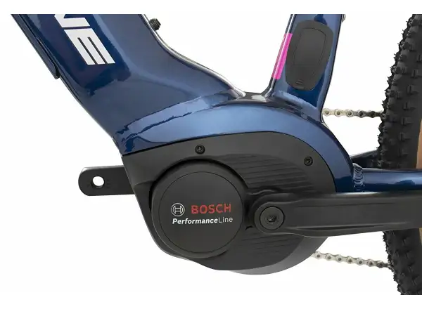 Rock Machine Torrent INT e50-29 Gloss Blue/Silver/Pink low-step mountain e-bike