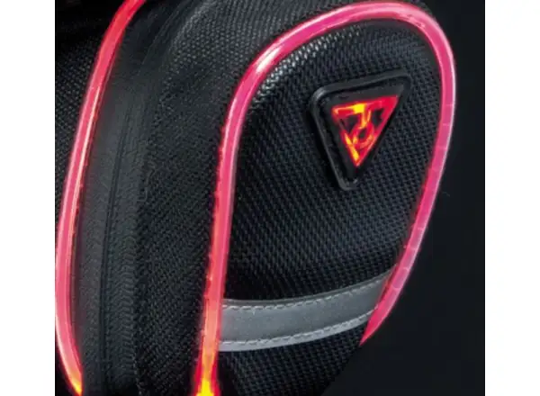 Topeak Aero Wedge iGlow Small saddle bag with straps