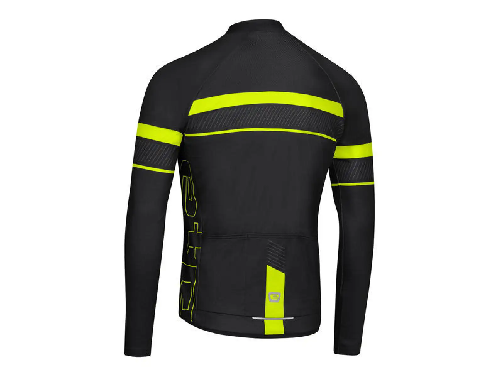 Etape Comfort 2.0 men's jersey long sleeve Black/yellow fluo