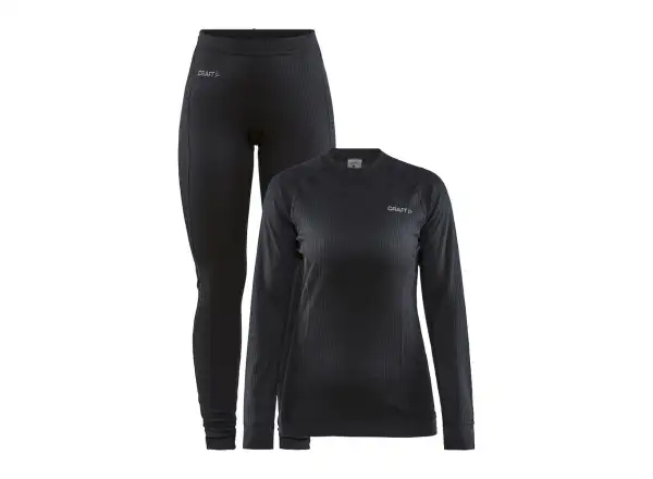Craft Core Dry Baselayer women's set long sleeve shirt + pants black