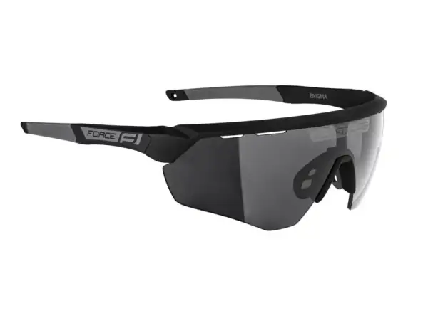 Force Enigma cycling glasses black/grey, black lenses
