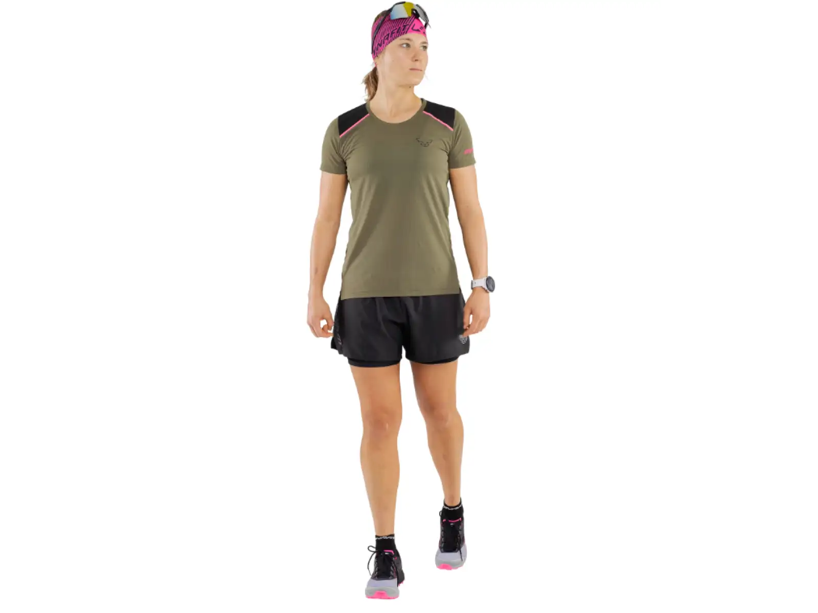 Dynafit Alpine Pro 2in1 women's running shorts Black Out