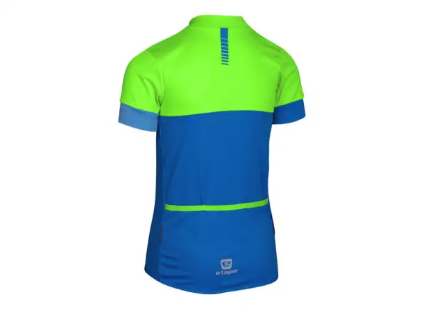 Etape Peddy 2.0 kids jersey short sleeve green/blue