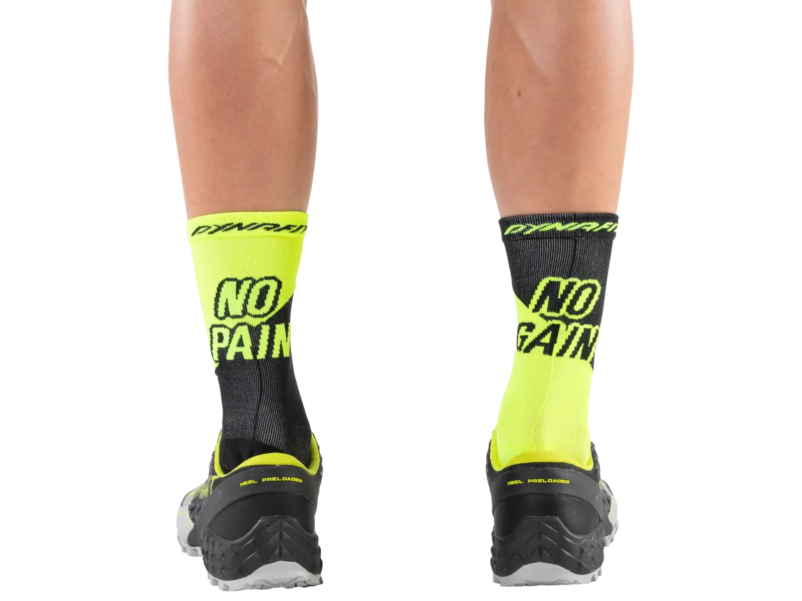 Dynafit No pain No gain sports socks Neon Yellow/Black Out