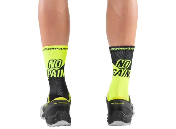 Dynafit No pain No gain sports socks Neon Yellow/Black Out