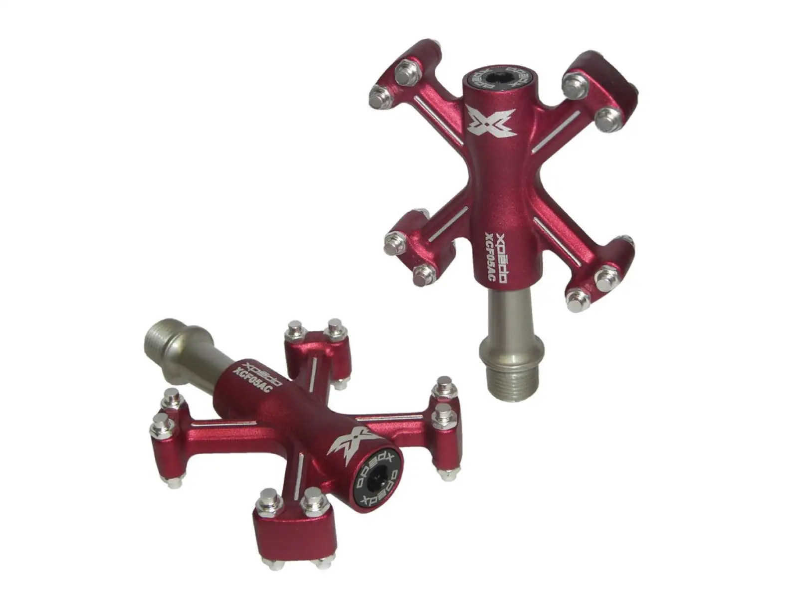 X-pedo Traverse 5 platform pedals red