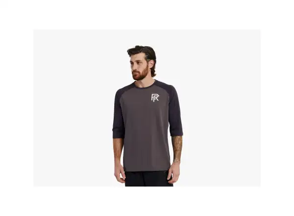 Race Face Commit men's shirt 3/4 sleeve  Charcoal