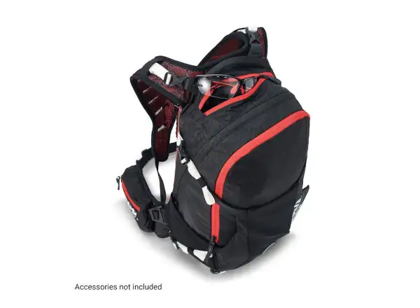 USWE Flow 16 backpack with back protector Black/Red 16 l