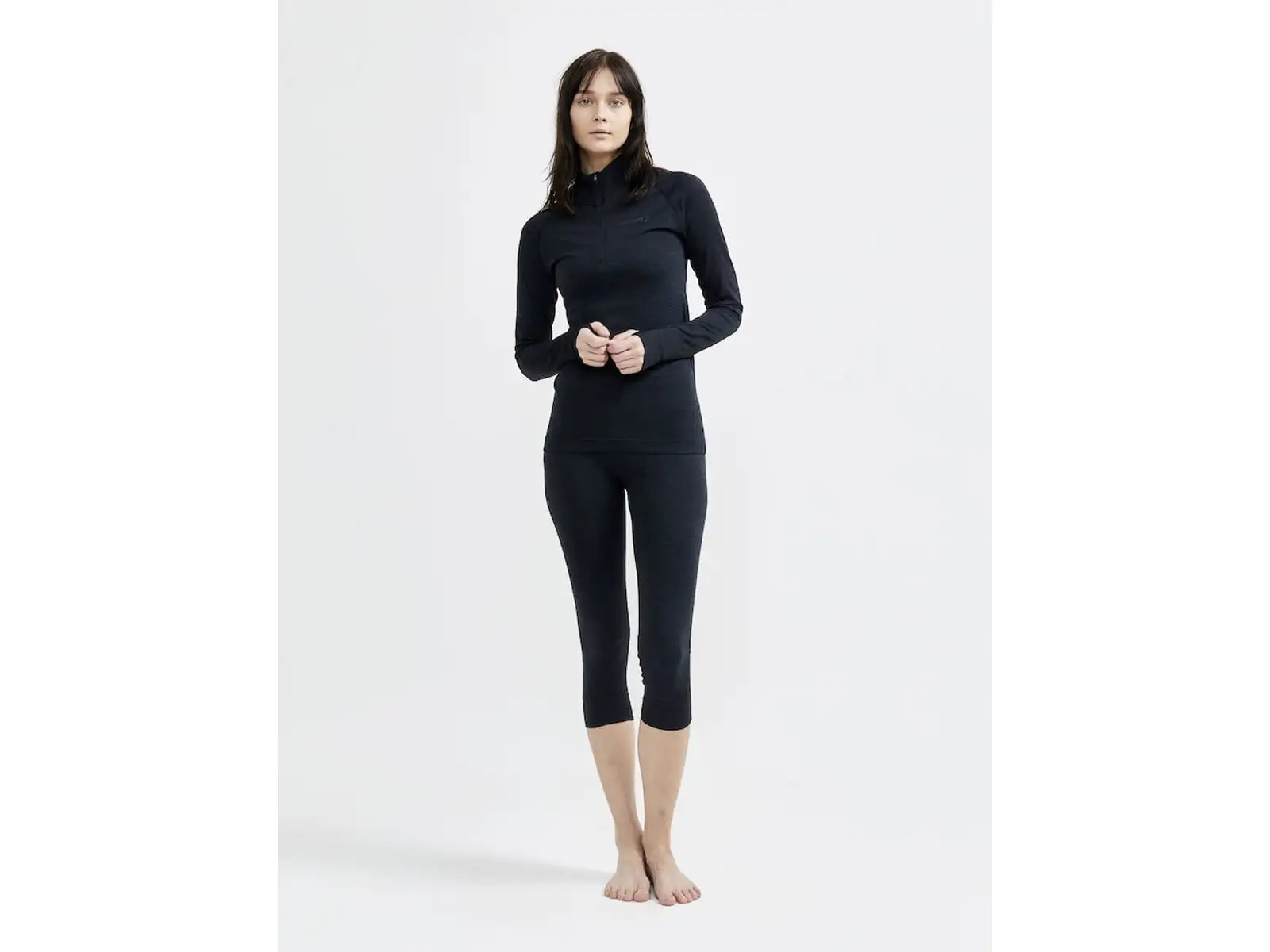 Craft CORE Dry Active Comfort Zip women's long sleeve shirt black