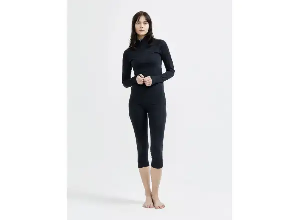 Craft CORE Dry Active Comfort Zip women's long sleeve shirt black