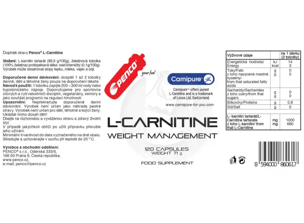 Penco L-carnitine 120 tabs