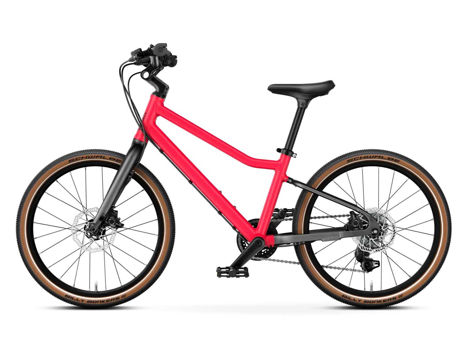 Woom 4 EXPLORE children's bike neon pink