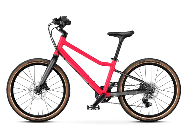 Woom 4 EXPLORE children's bike neon pink