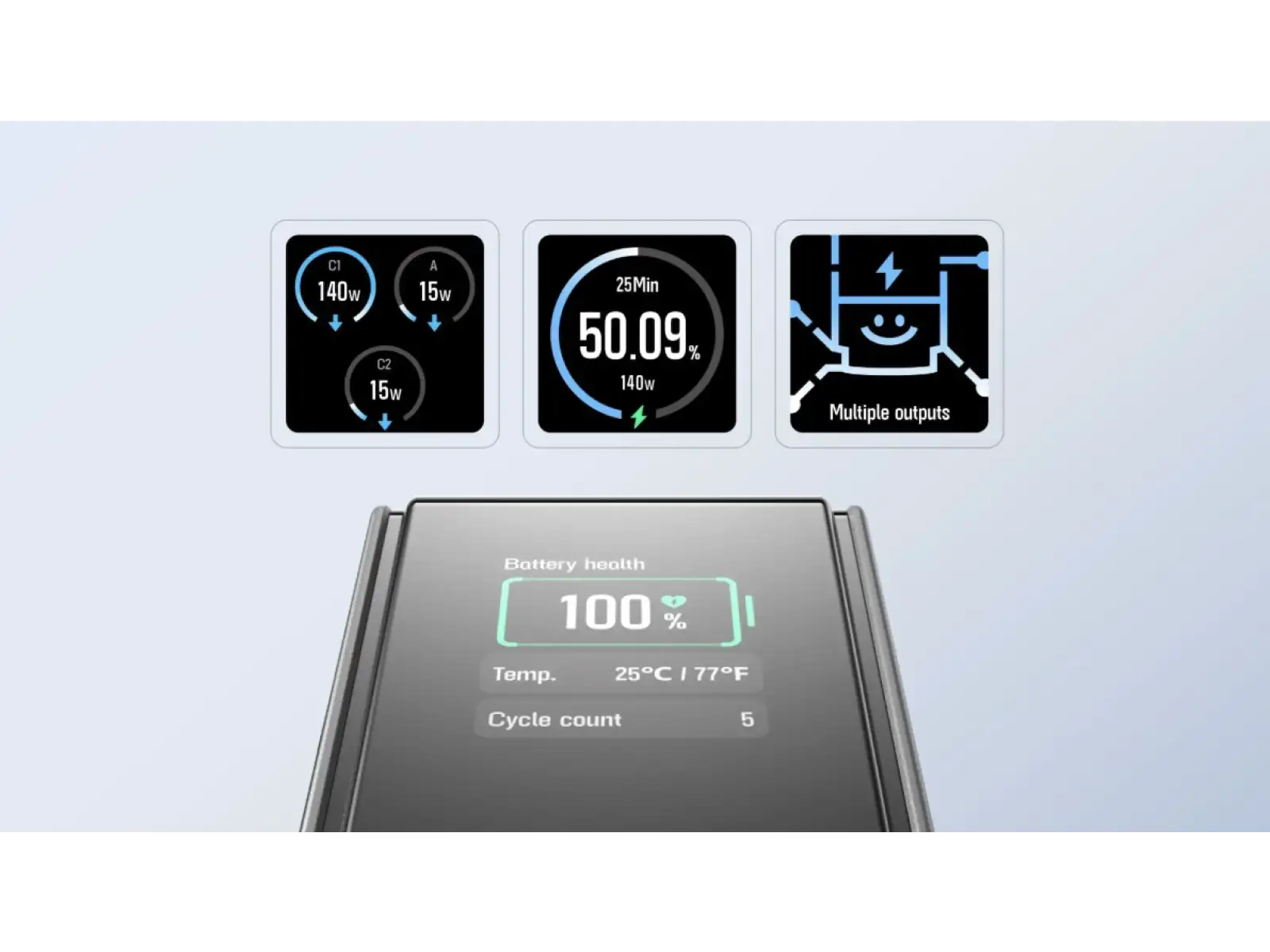 EcoFlow Rapid Power Bank (25000mAh,170W) - silver