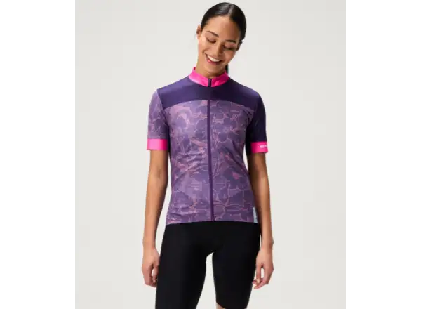 Endura FS260 Floral women's jersey short sleeve Bramble
