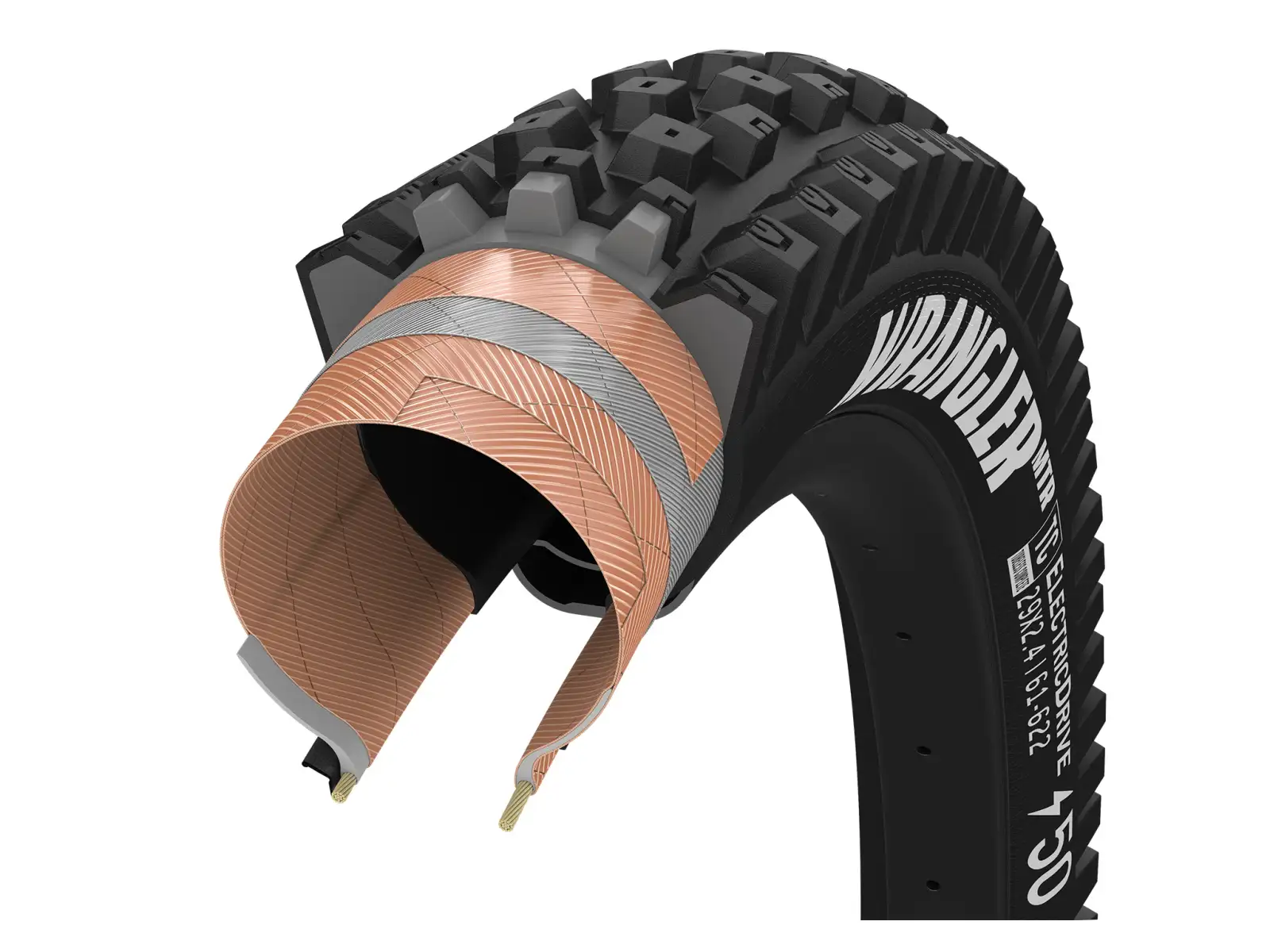 Goodyear Wrangler MTR ElectricDrive Tubeless Complete 29x2.40" MTB tire kevlar
