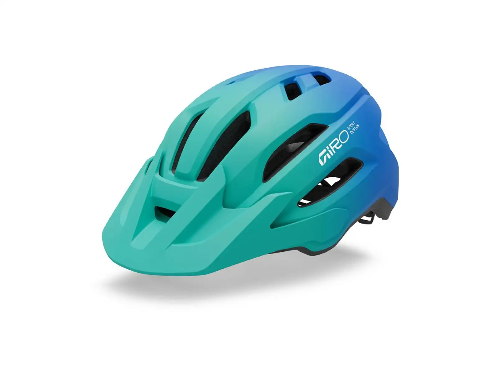 Giro Fixture II MIPS Youth child helmet Mat Aqua Green/Blue Jewel Fade