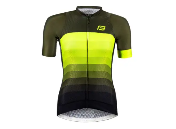 Force Ascent Lady women's jersey short sleeve green/fluo