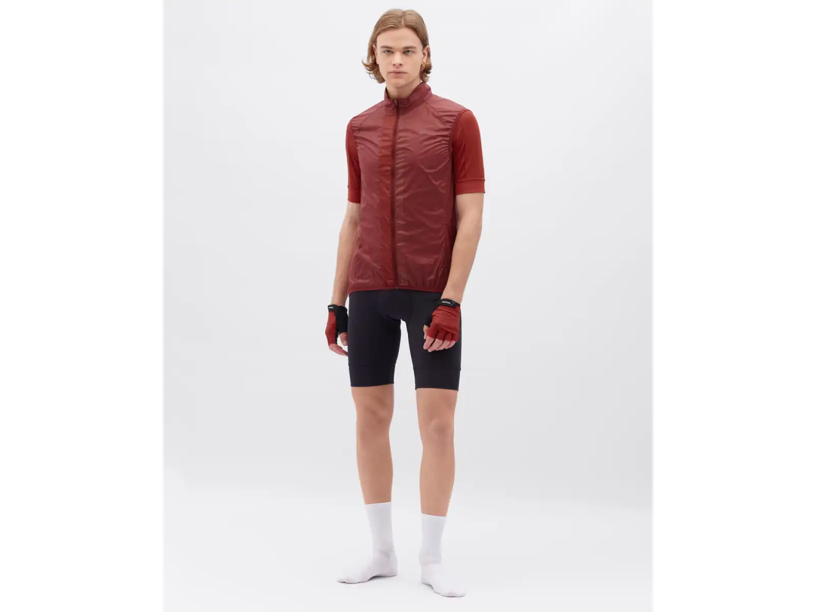 Silvini Garcio men's vest Merlot