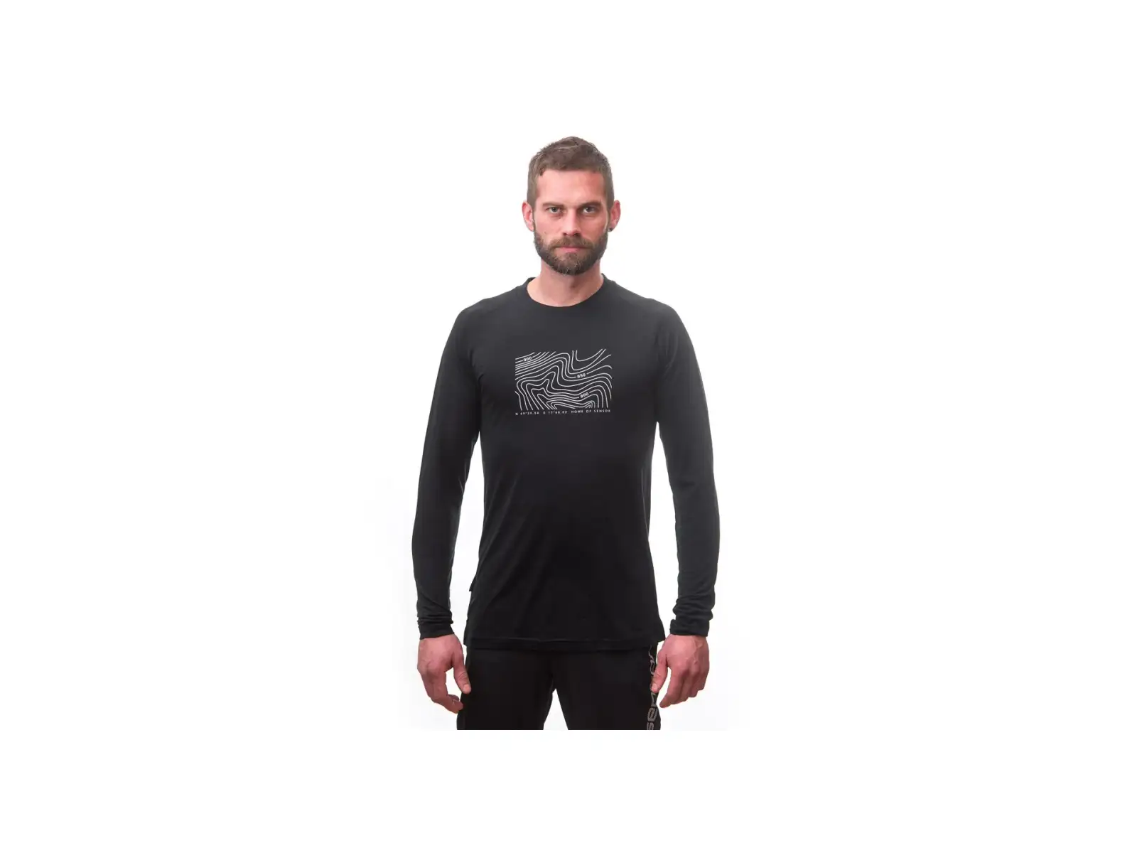 Sensor Merino Air PT Locate men's shirt long sleeve black