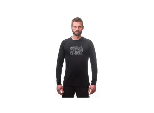 Sensor Merino Air PT Locate men's shirt long sleeve black