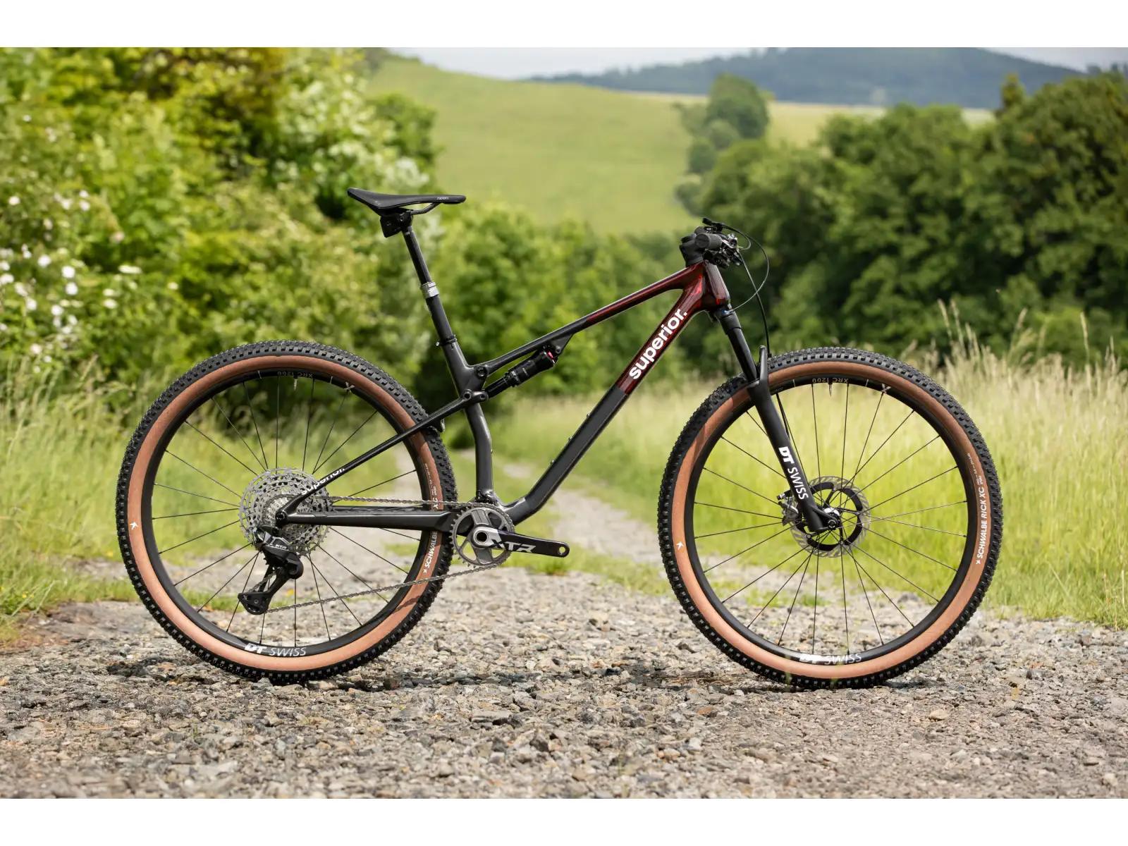 Superior XF 9.9 Team mountain bike Gloss Carbon/Red Carbon