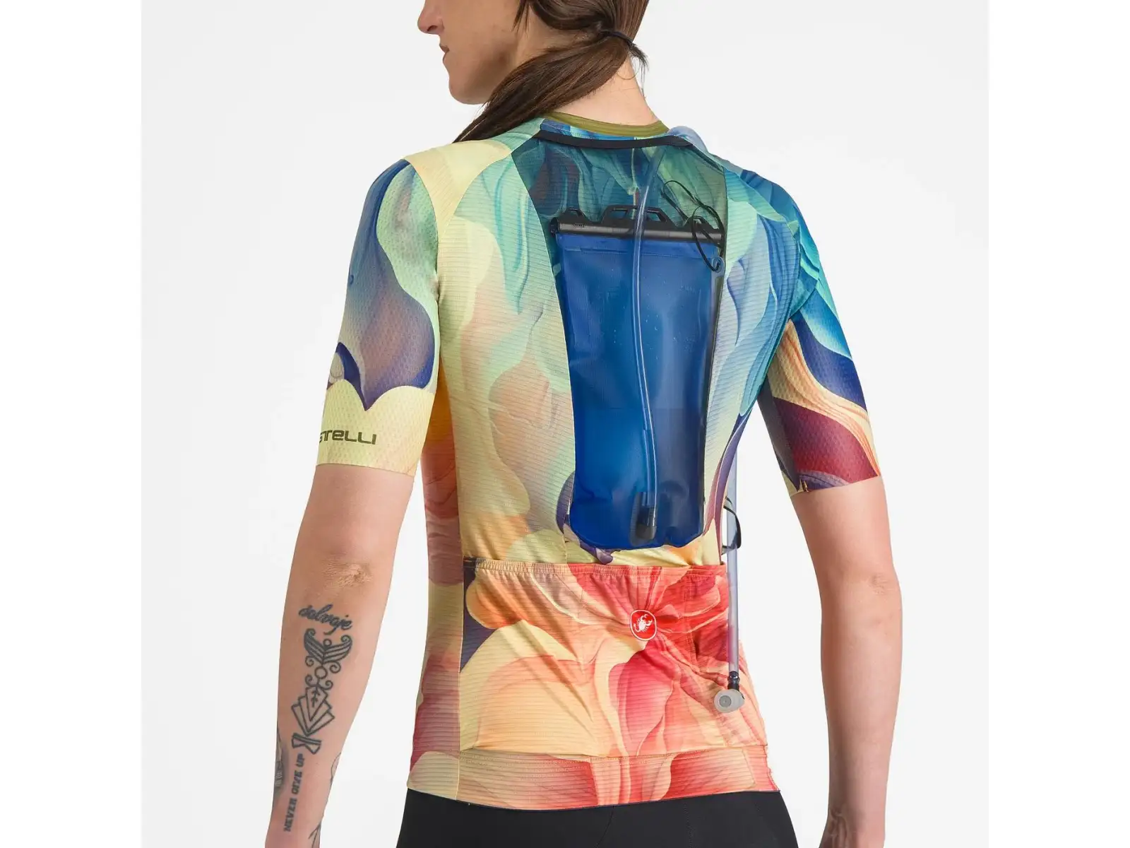 Castelli Unlimited Pro women's jersey short sleeve Multicolor Green