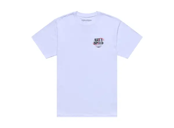 Troy Lee Designs men's T-shirt Pink Slips White
