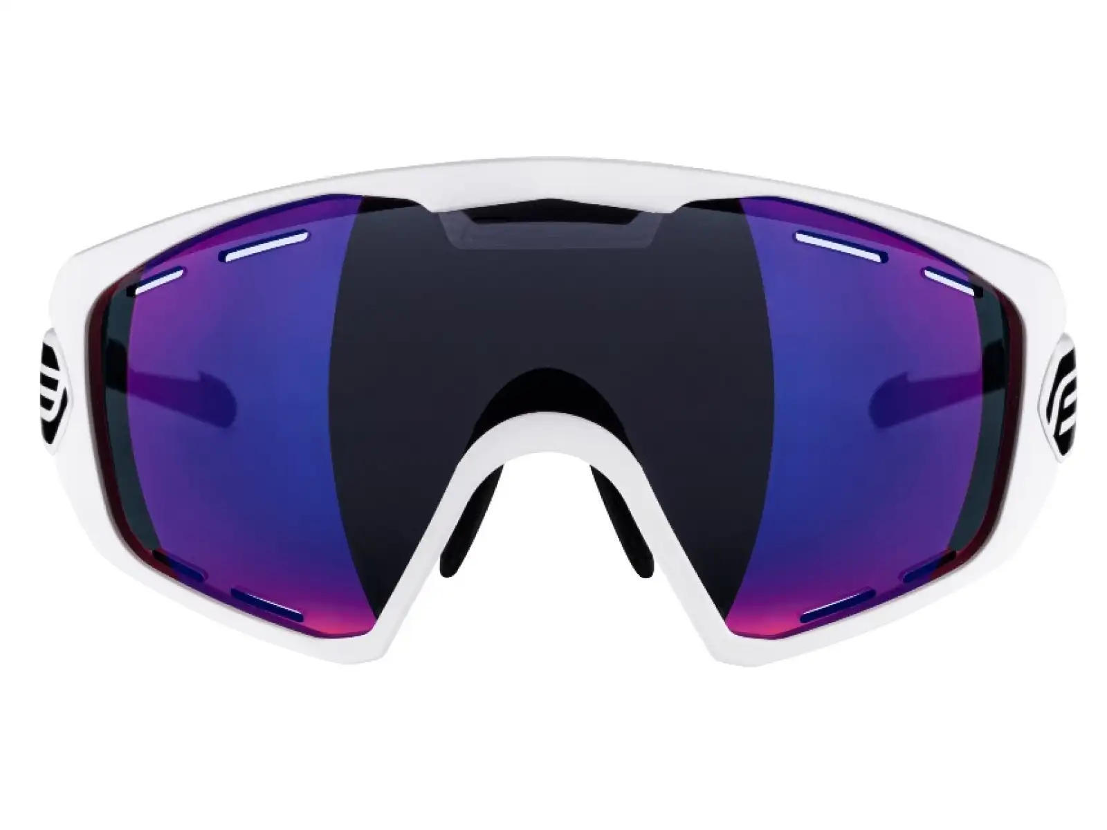 Force Ombro Plus cycling glasses white/blue lenses