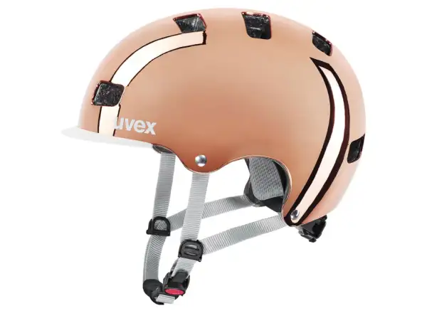Uvex HLMT 5 Bike Pro helmet Rosé Chrome