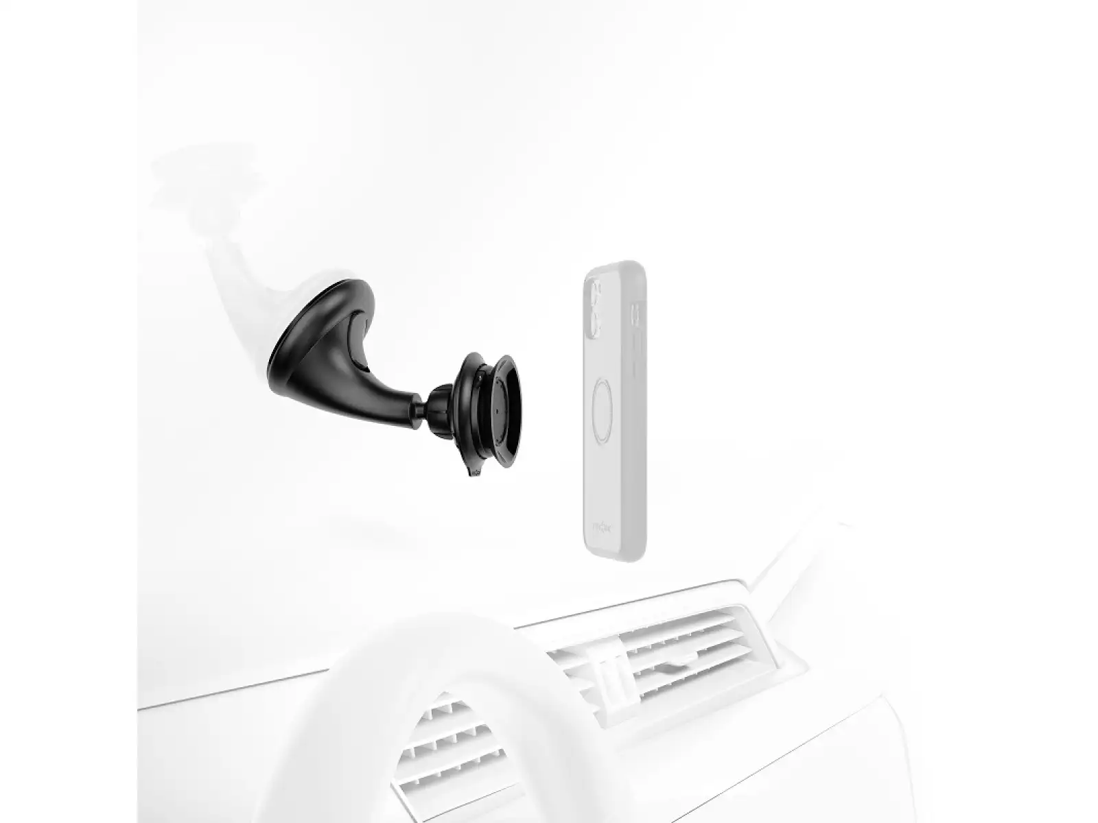 Fidlock Vacuum magnetic car phone holder for glass