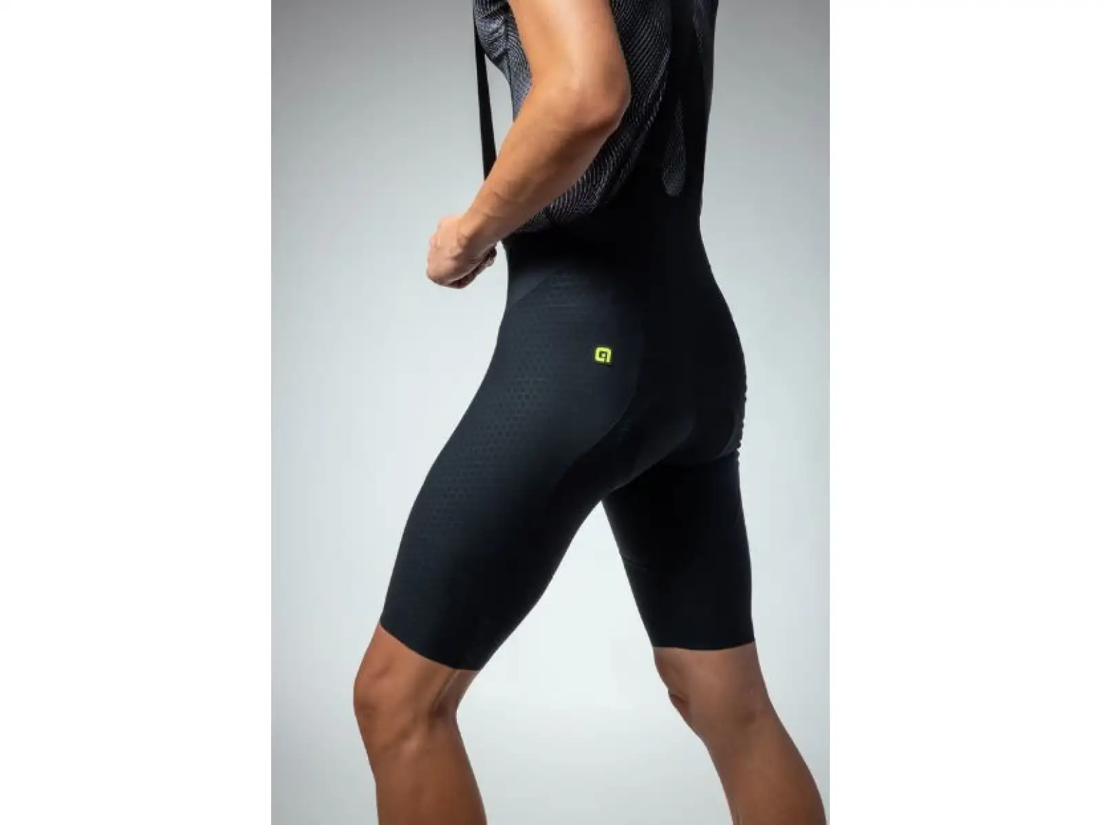 Alé R-EV1 Hammer 2.0 men's shorts with pad and braces Black