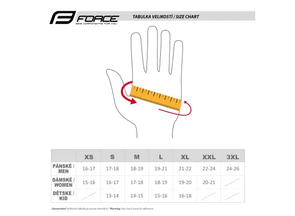 Force X82 winter cycling gloves černá
