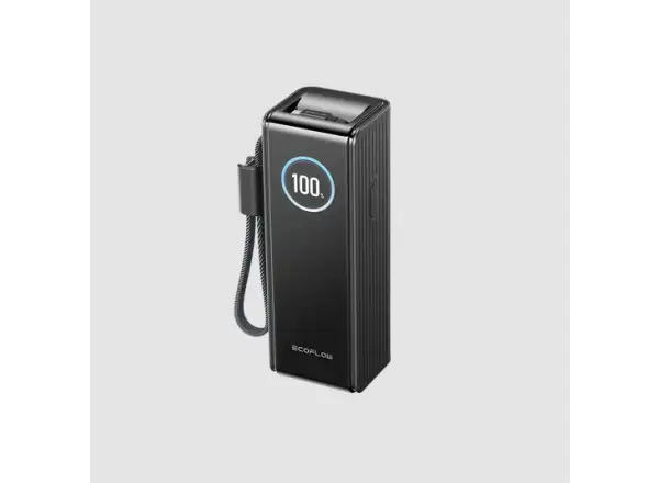 EcoFlow Rapid Power Bank (25000mAh,170W) 2x100W built-in USB-C cable - black