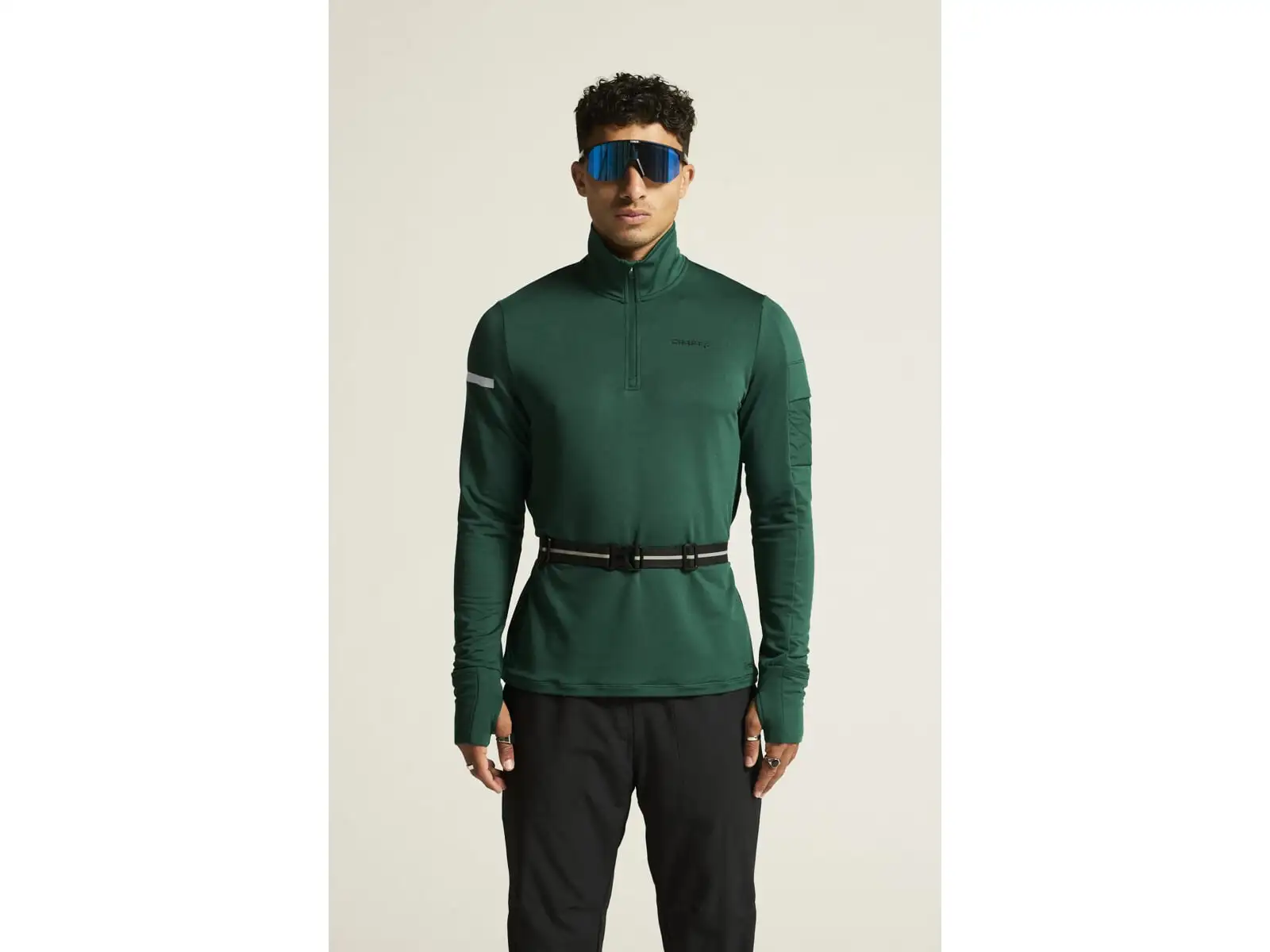 Craft ADV SubZ men's running shirt long sleeve green