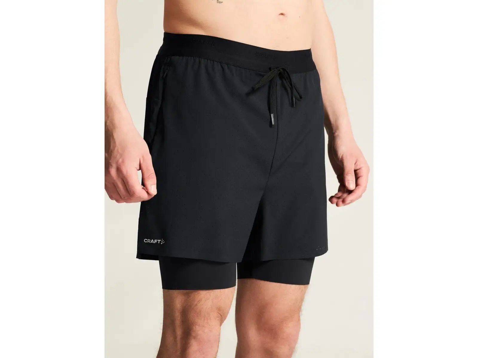 Craft Hypervent 2-in-1 men's running shorts black