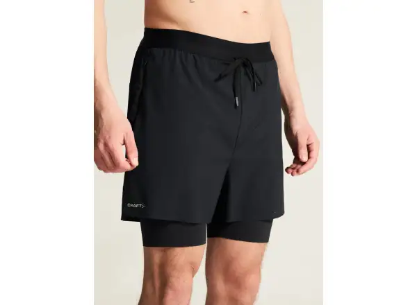 Craft Hypervent 2-in-1 men's running shorts black