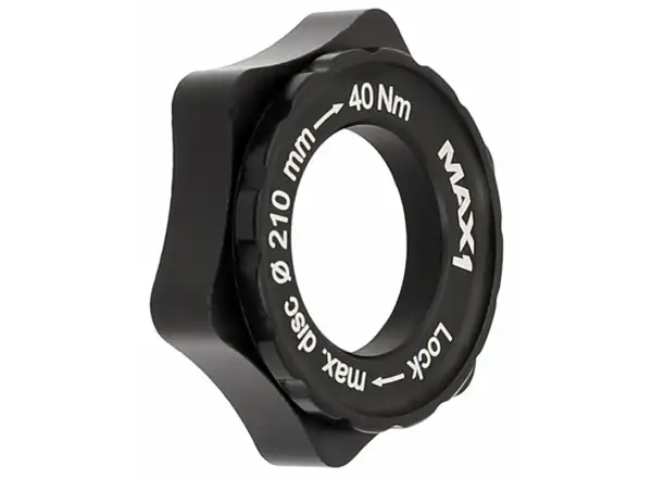 MAX1 Center Lock/6 holes adapter black