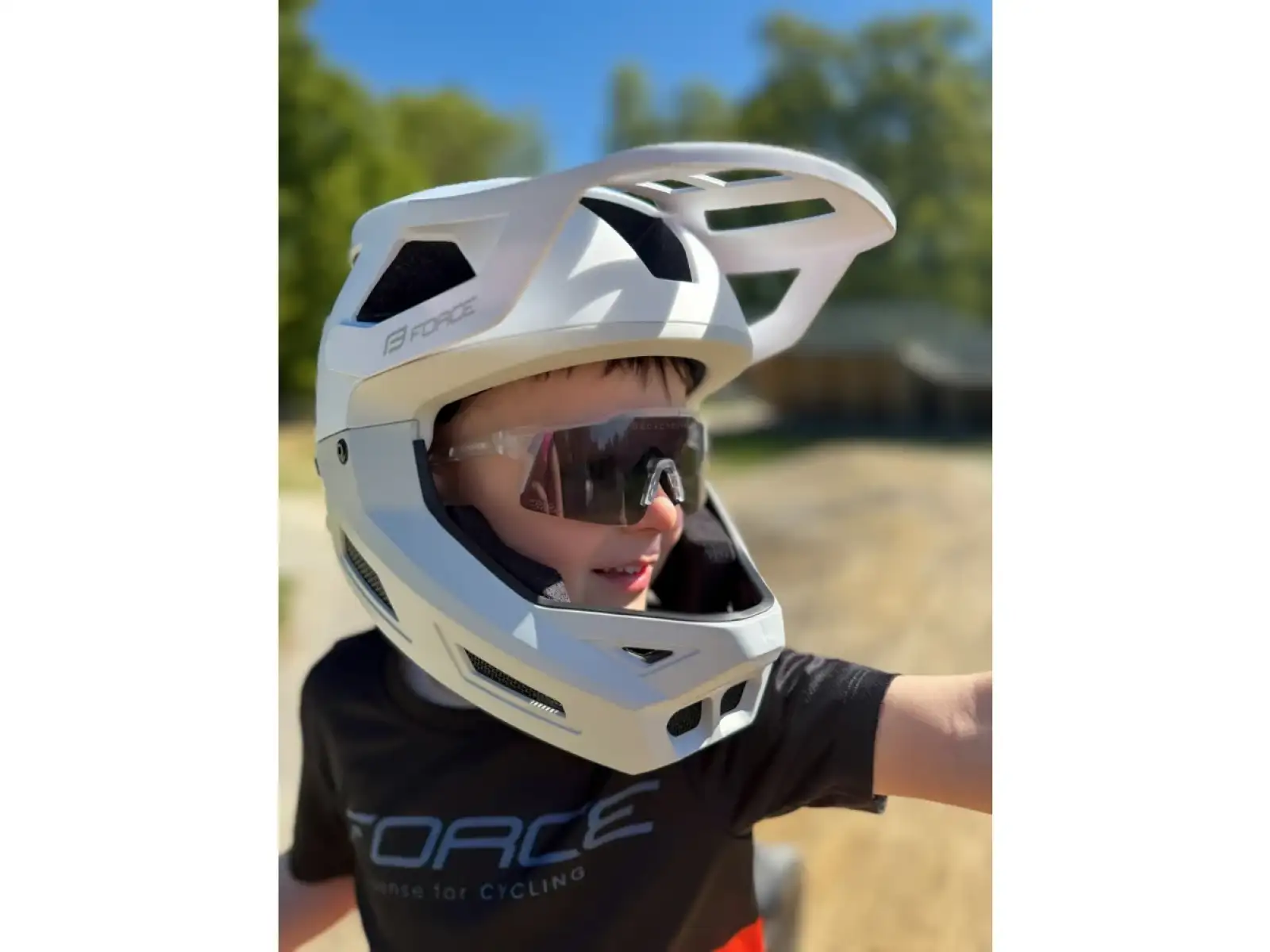 Force Nitro Junior cycling glasses black/photochromic lens