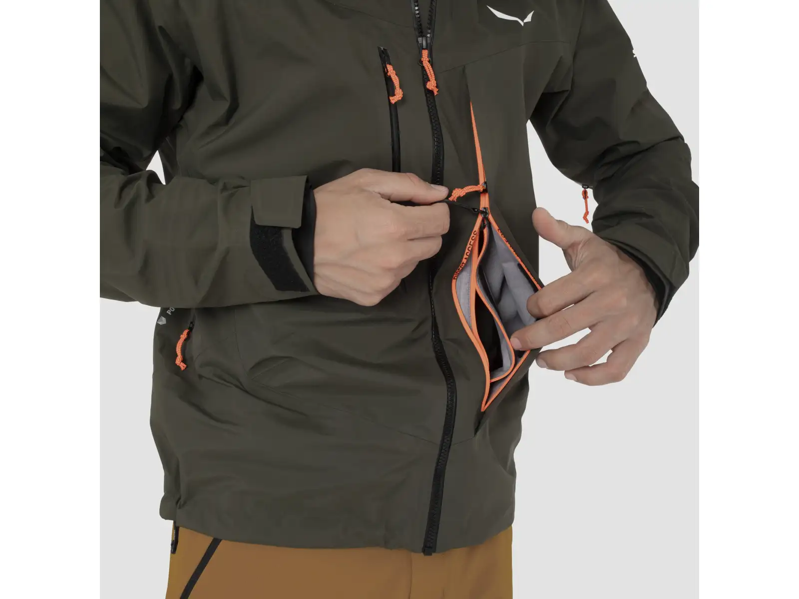 Salewa Sella 3L Powertex men's jacket Dark Olive