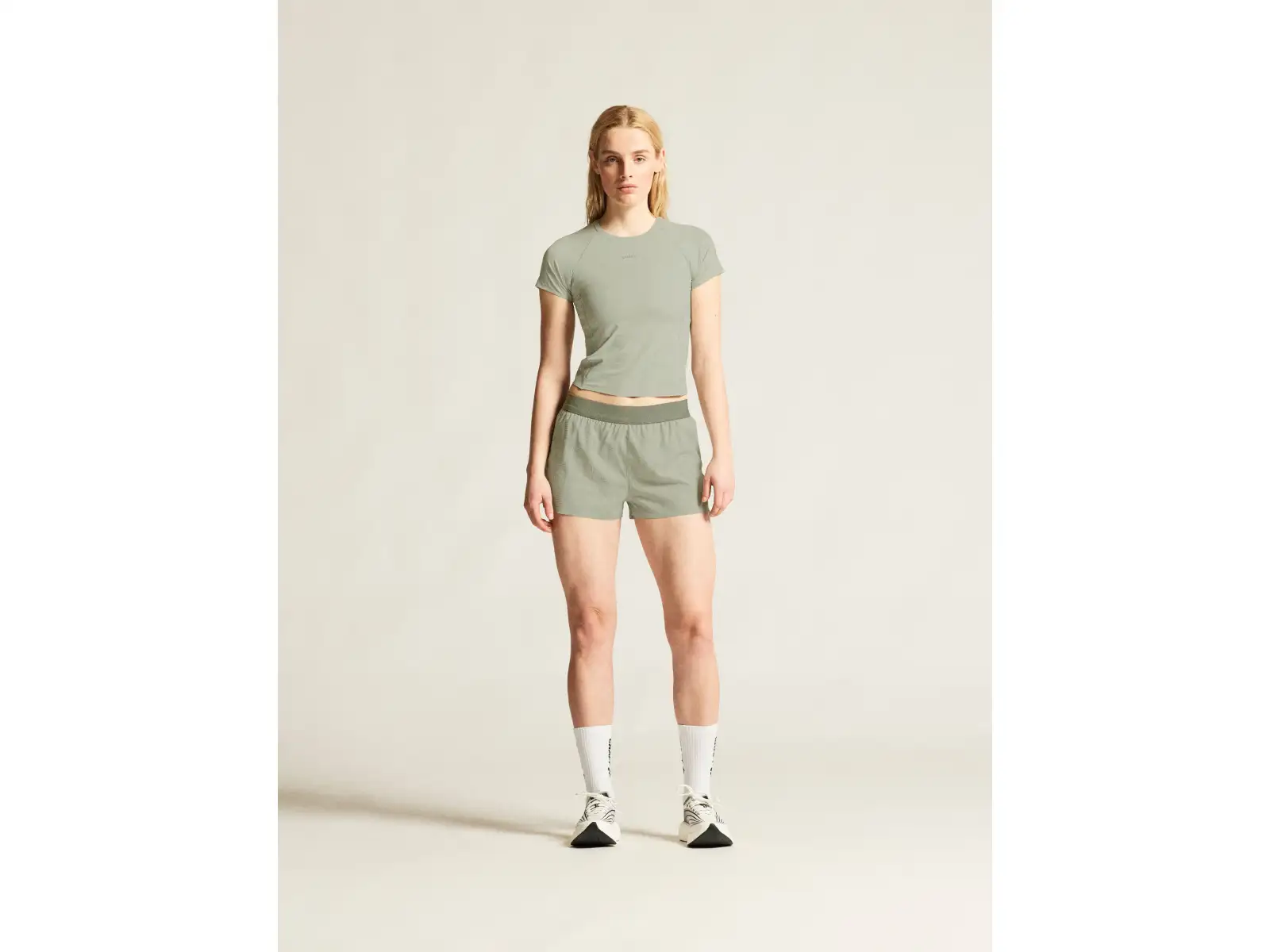 Craft Hypervent Cropped women's T-shirt grey