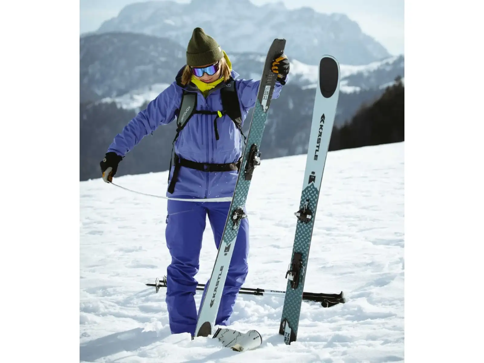 Kästle TX93 Up + Basic Skin ski touring skis + Tour 9 CA binding set