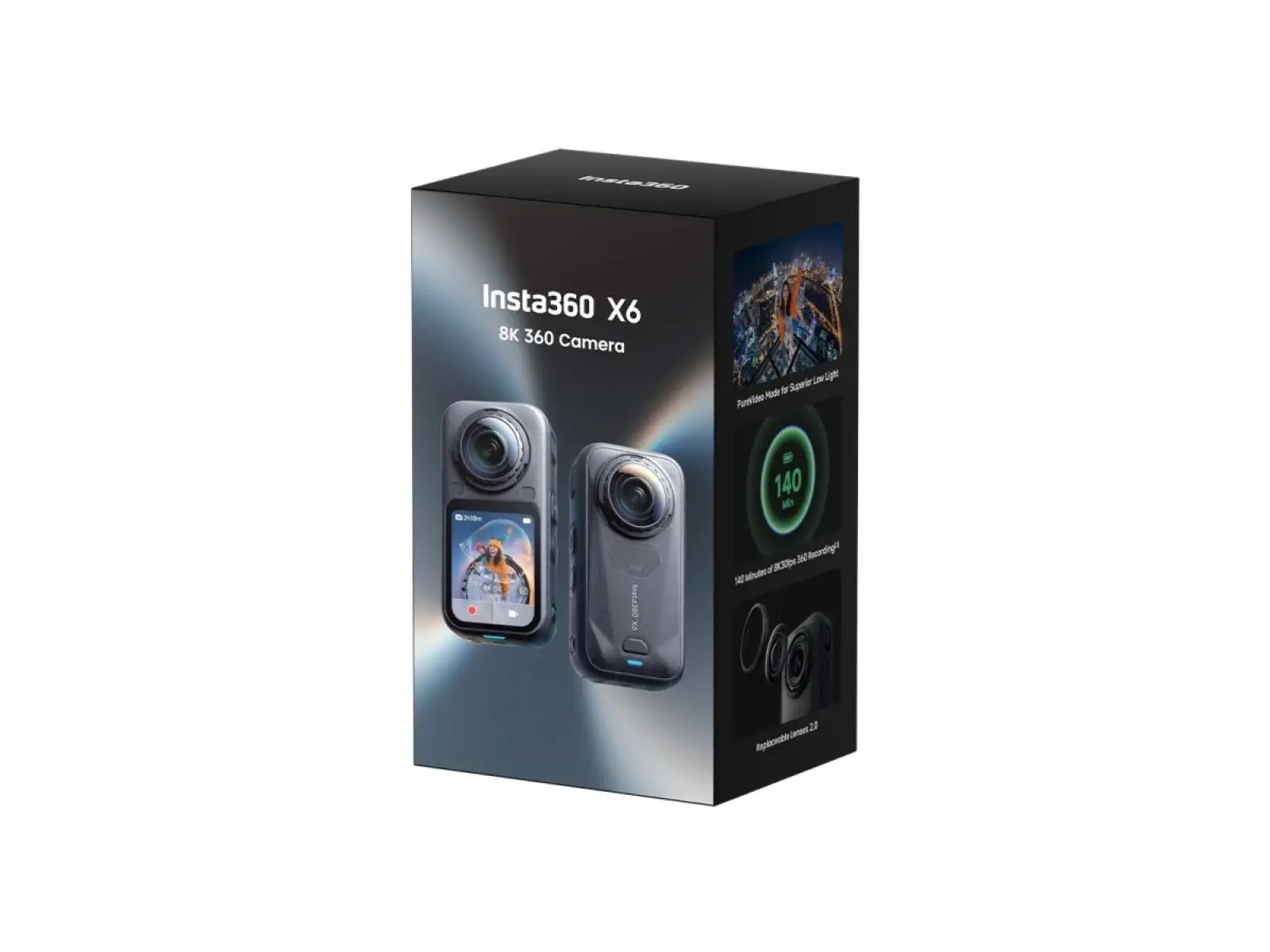 Insta360 X6 action camera Essentials Bundle Black