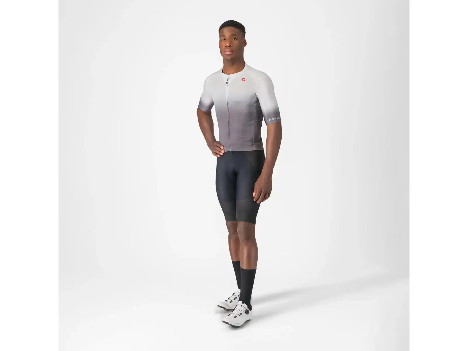 Castelli UPF men's jersey short sleeve Silver Grey